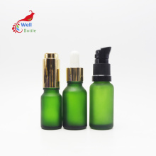 luxury cosmetic packaging green cosmetic serum essential oil glass spray pump bottle dropper bottle GB-42B